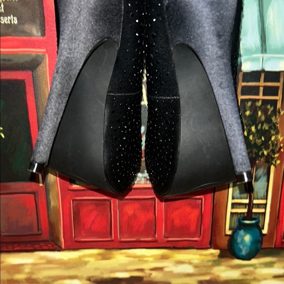 Bakers Black Glitter Platform Heels - Picture 7 of 12